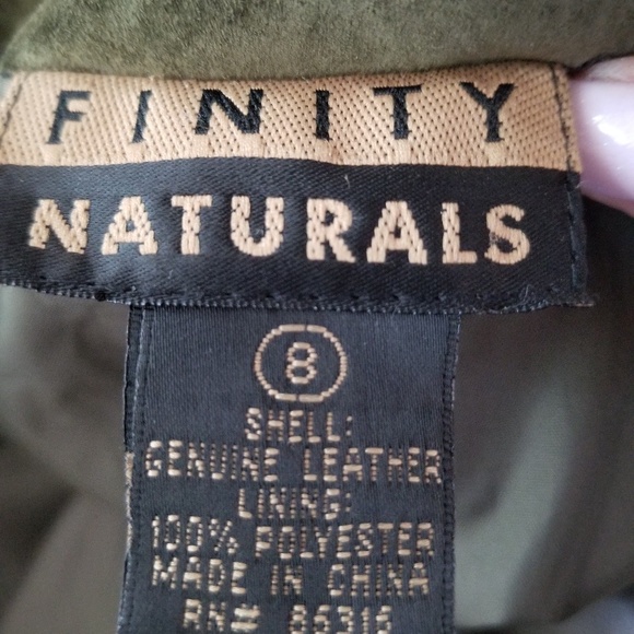 Finity genuine suede green bootcut pants. Size 8 - Picture 3 of 5